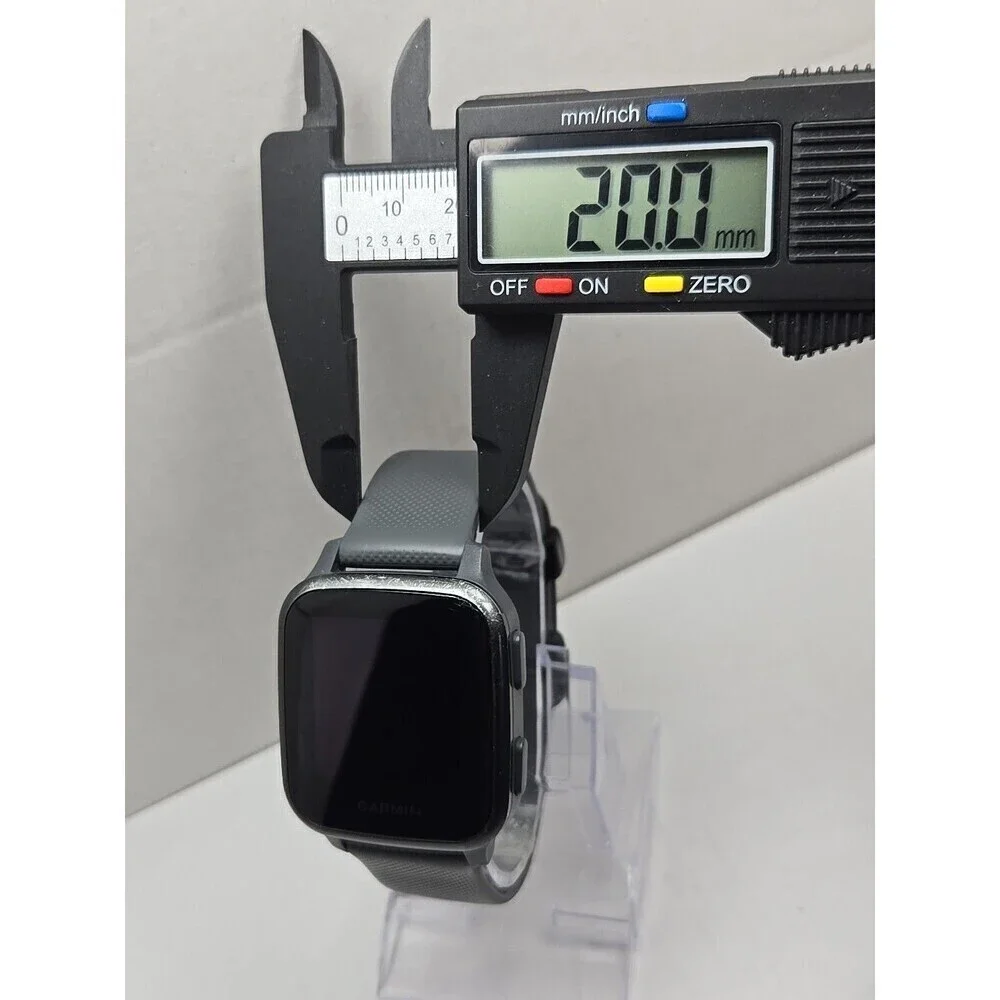 Garmin Venu SQ GPS Smartwatch 37mm Shadow Gray Silicone Band Pulse Ox 5 ATM Swim